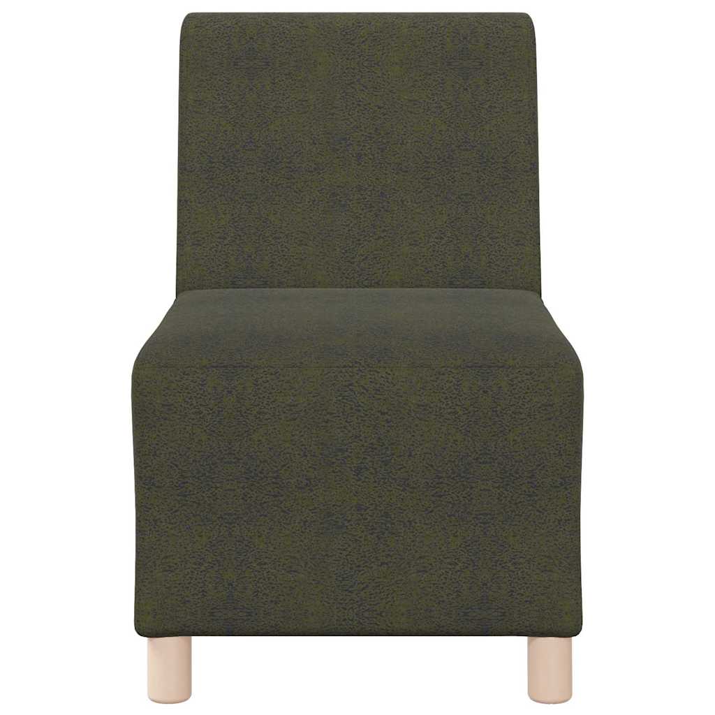Modular Sofa Unit Armless Army Green 55 x 74 x 82 cm