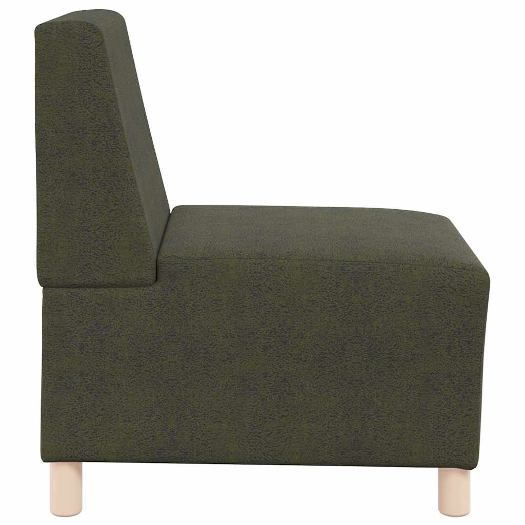 Modular Sofa Unit Armless Army Green 55 x 74 x 82 cm