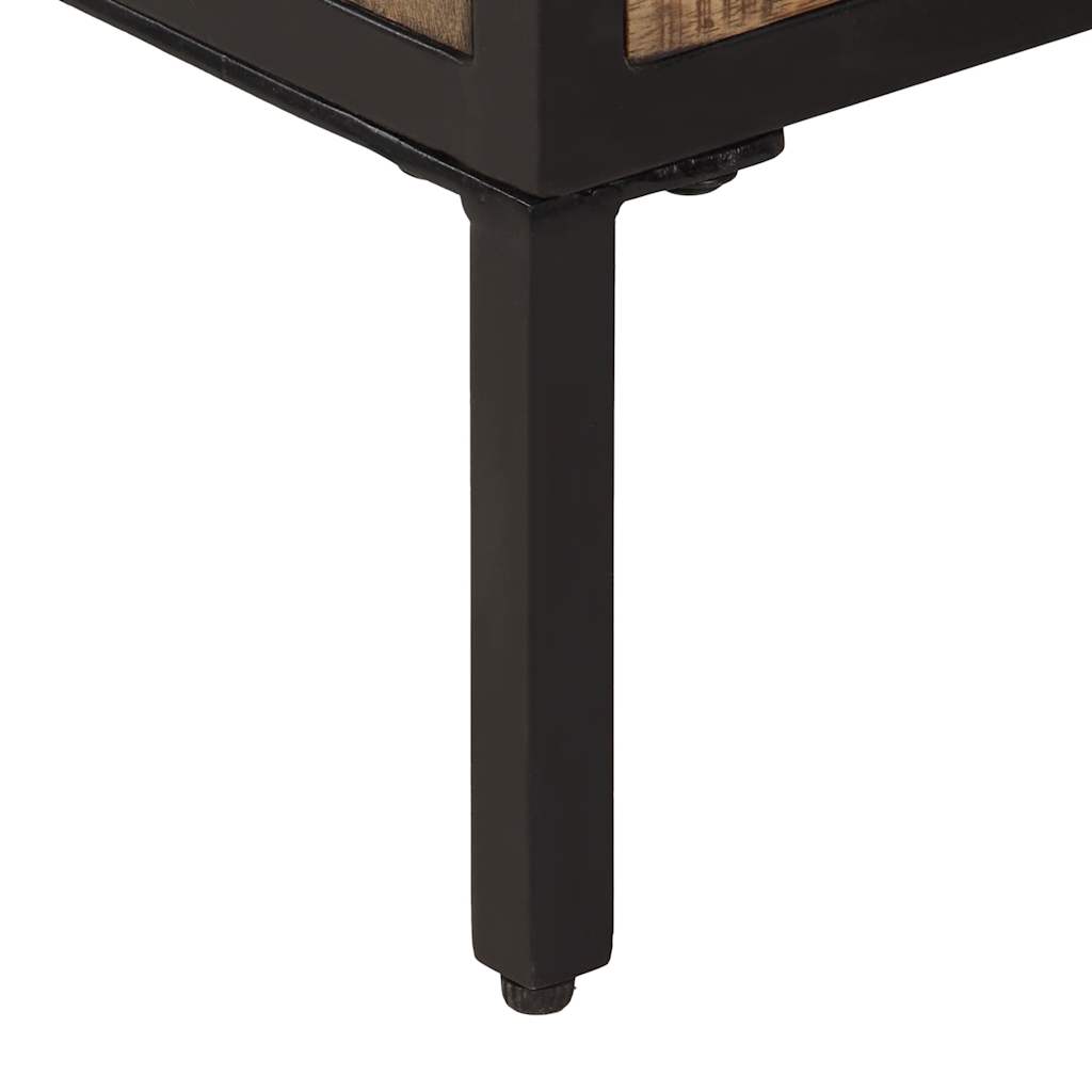 Sideboards 2 pcs 70x35x70 cm Solid Rough Wood Mango