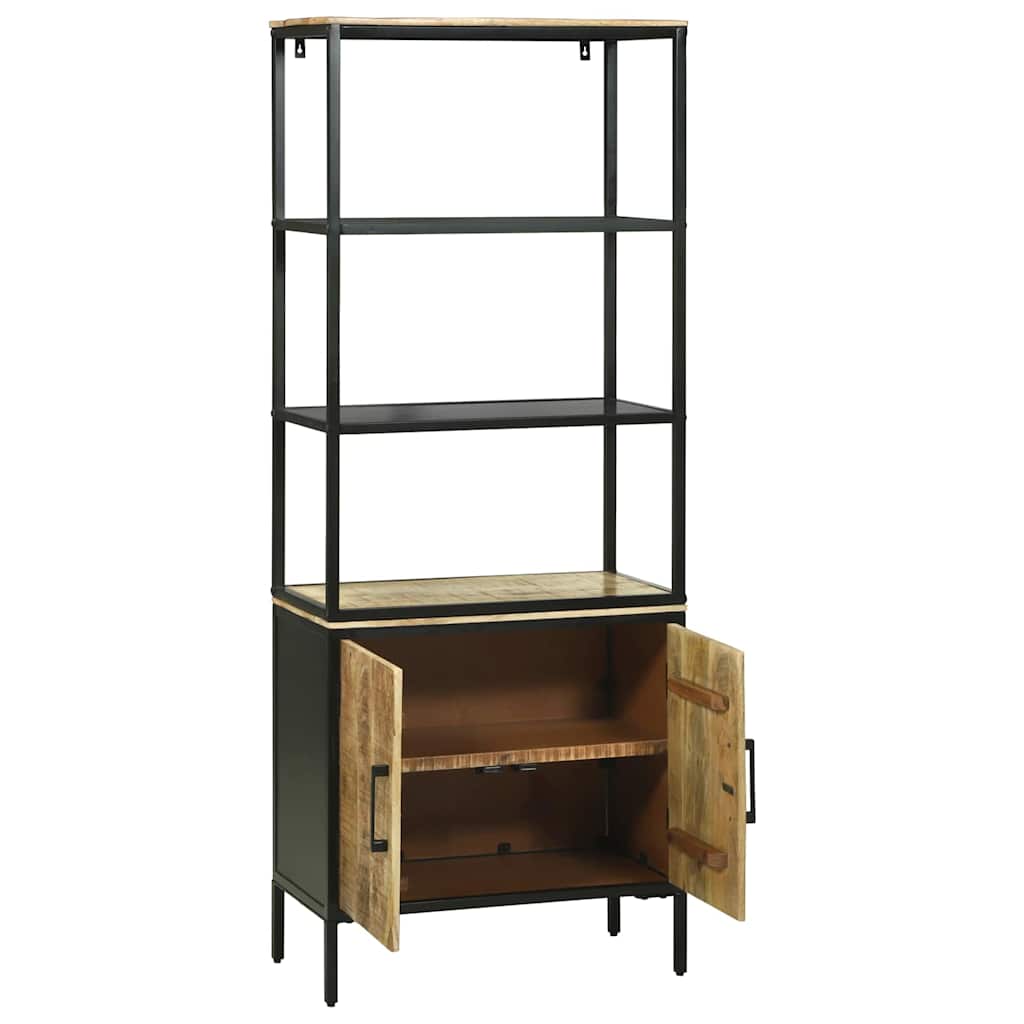 Highboard Brown 70 x 35 x 180 cm Solid Mango wood