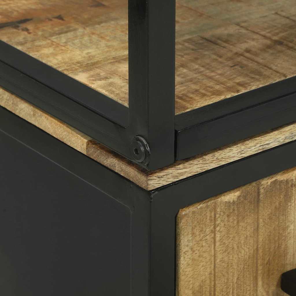 Highboard Brown 70 x 35 x 180 cm Solid Mango wood