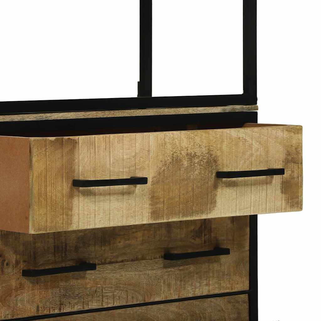 Highboard Brown 70 x 35 x 180 cm Solid Mango wood