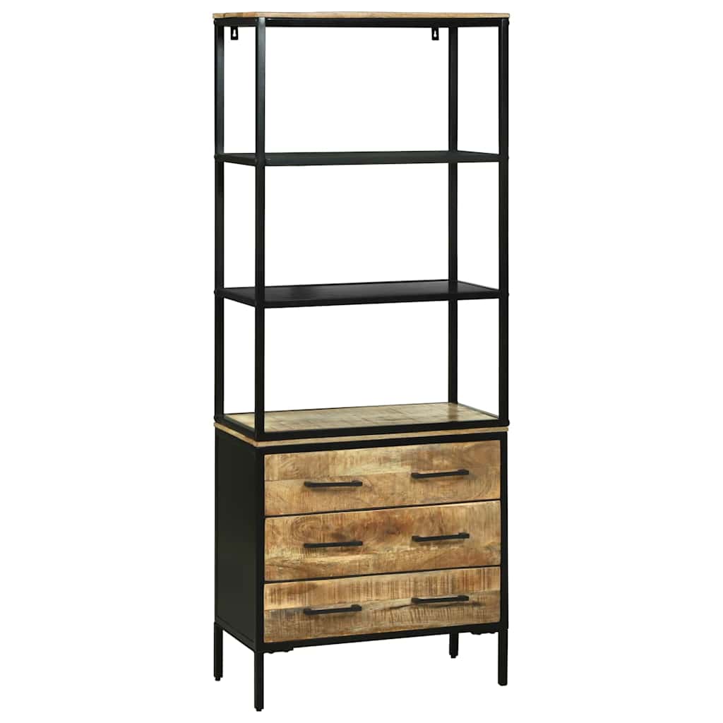 Highboard Brown 70 x 35 x 180 cm Solid Mango wood