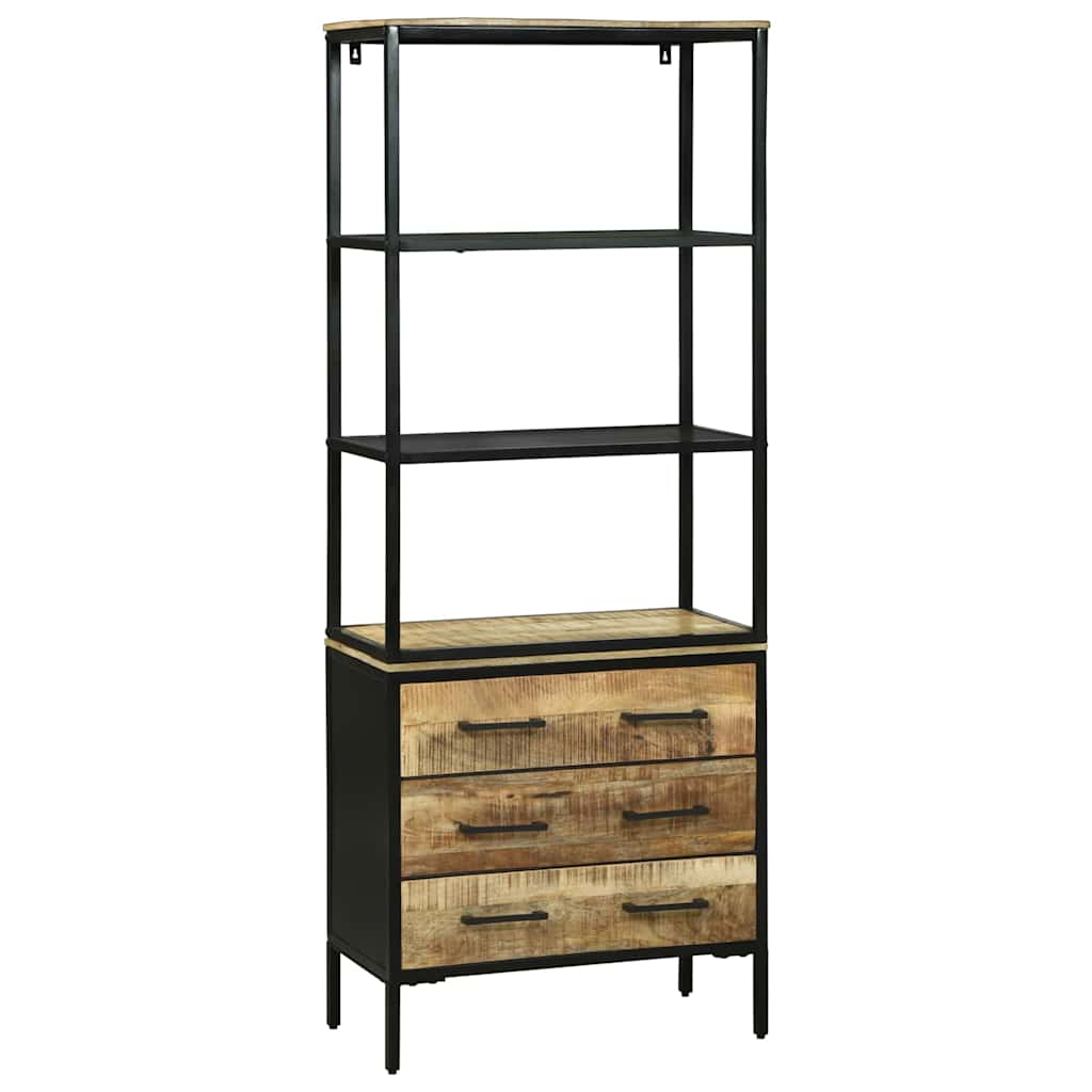 Highboard Brown 70 x 35 x 180 cm Solid Mango wood