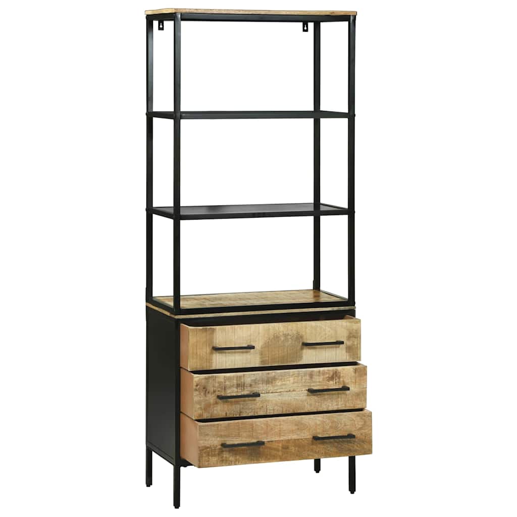 Highboard Brown 70 x 35 x 180 cm Solid Mango wood