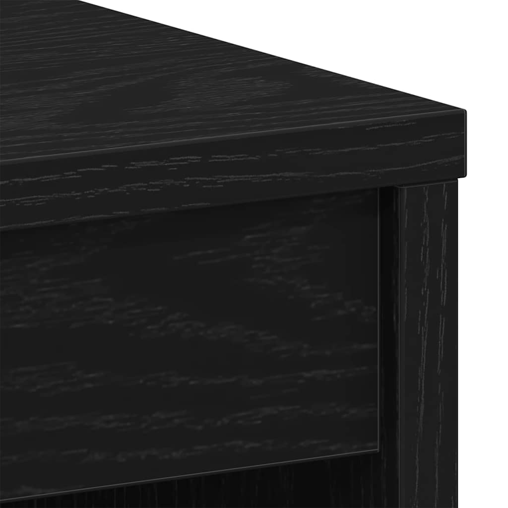 Desk Black Oak 90x40x72 cm Engineered Wood