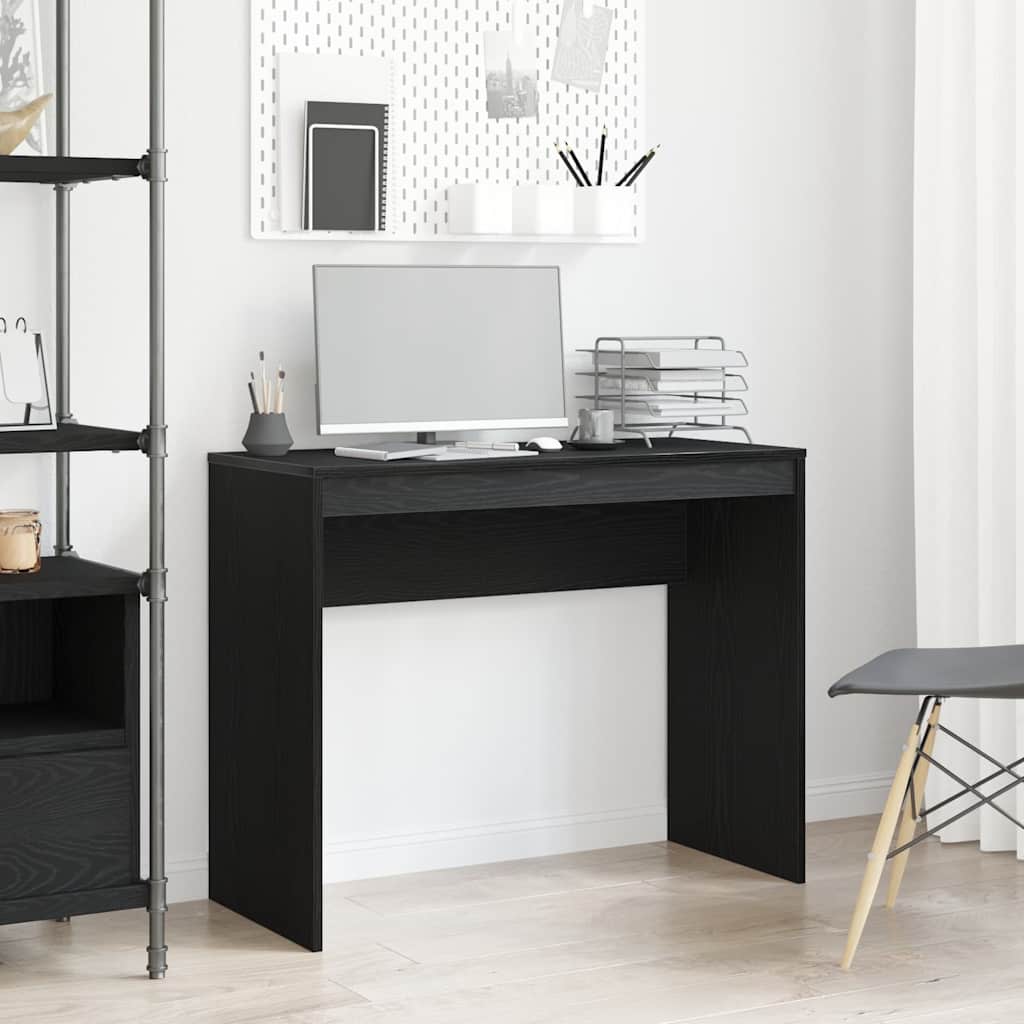 Desk Black Oak 90x40x72 cm Engineered Wood