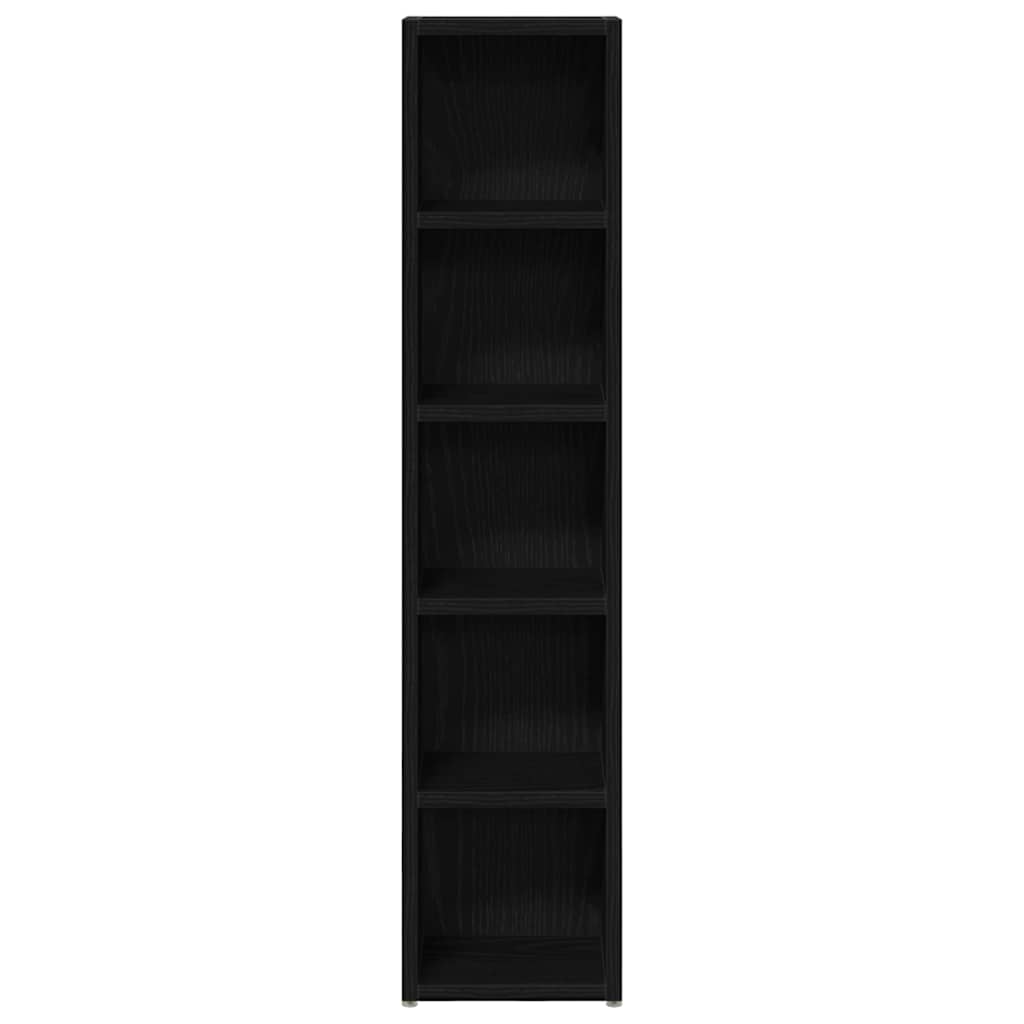 CD Cabinets 2 pcs Black Oak 21x16x93.5 cm Engineered Wood