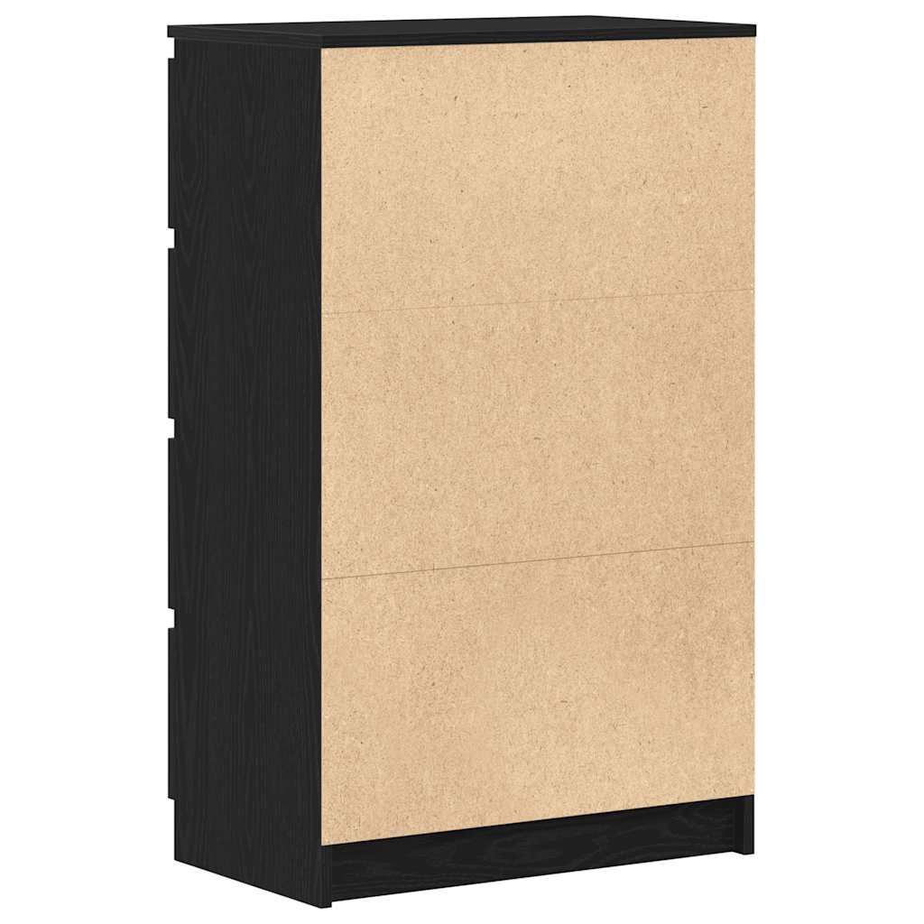 Sideboard Black Oak 60x35x98.5 cm Engineered Wood