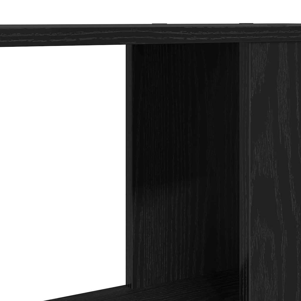 TV Cabinet Black Oak 60x24x32 cm Engineered Wood