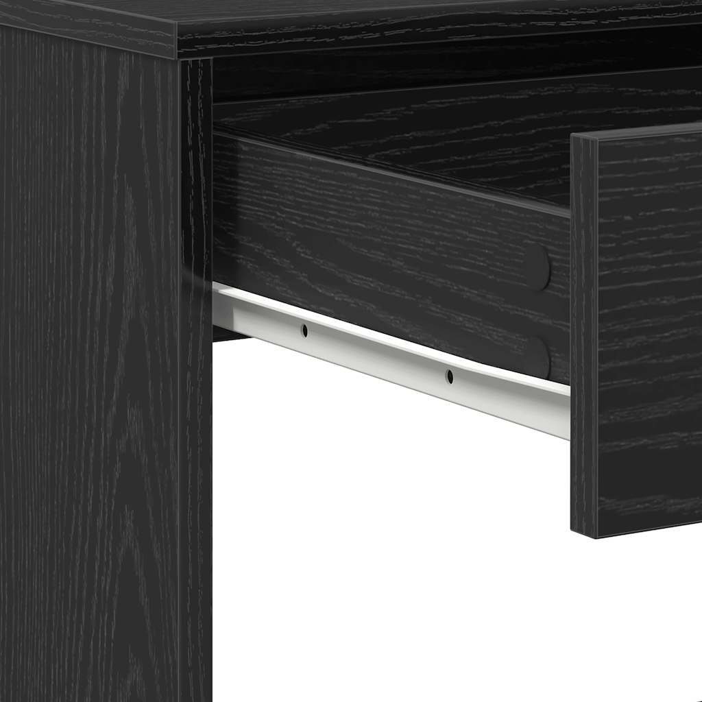 Desk Black Oak 101x50x76.5 cm Engineered Wood