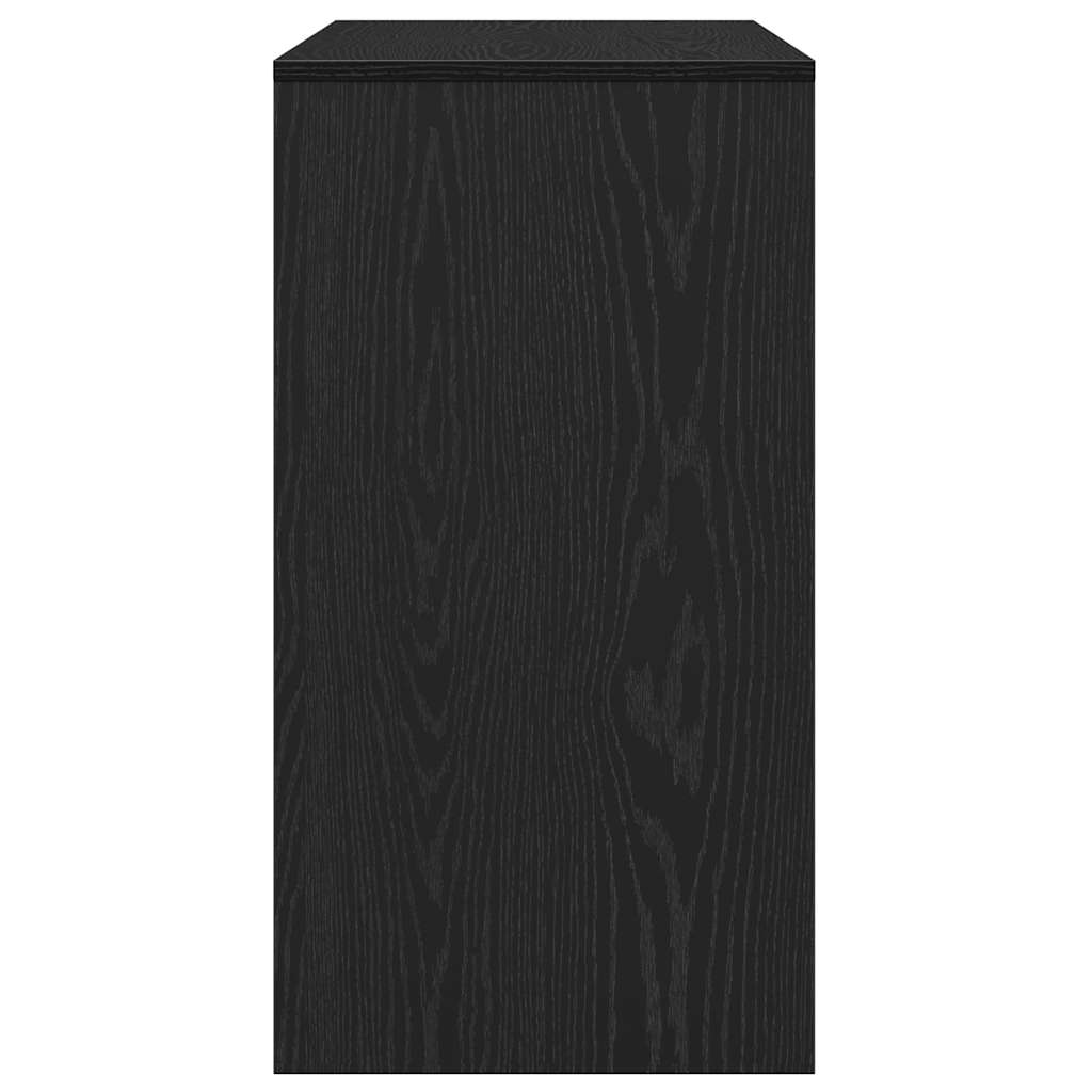 Console Table Black Oak 89x41x76.5 cm Engineered Wood