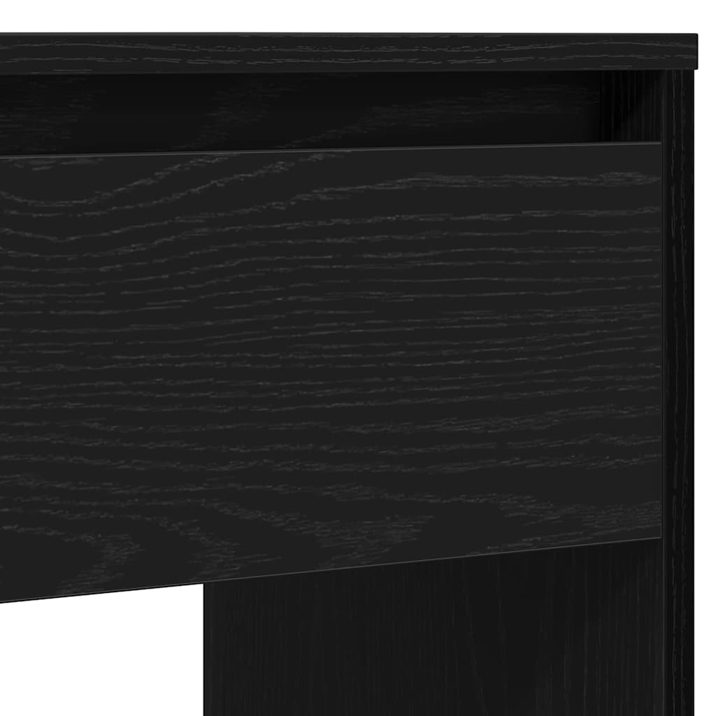 Console Table Black Oak 89x41x76.5 cm Engineered Wood