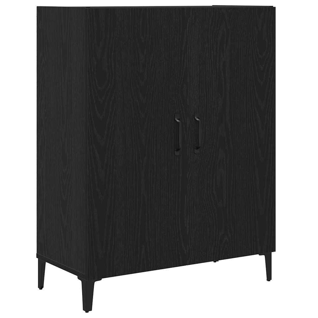 Sideboard Black Oak 69.5x34x90 cm Engineered Wood