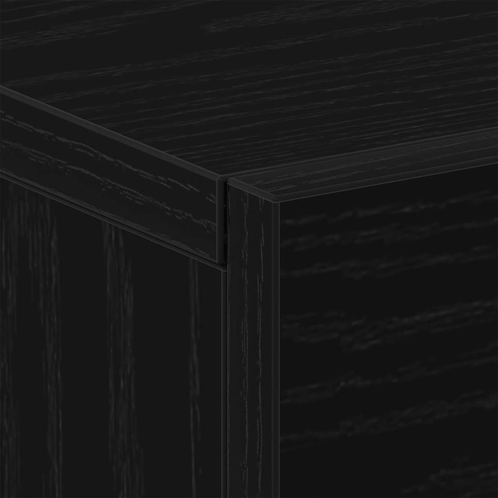 Wall-mounted Bedside Cabinet 2 pcs Black oak 35 x 35 x 20 cm