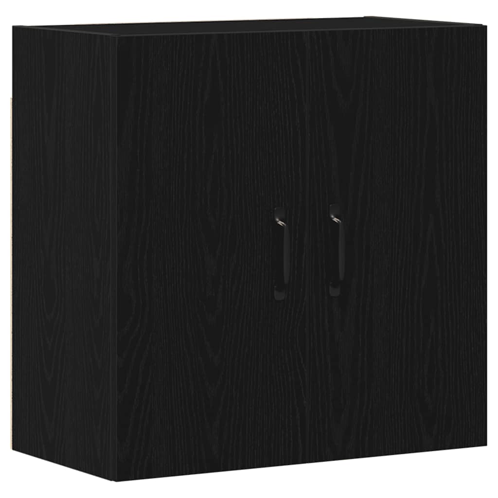 Wall Cabinet Black Oak 60x31x60 cm Engineered Wood