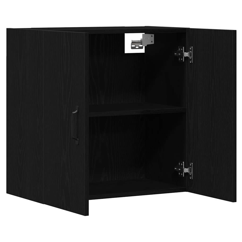 Wall Cabinet Black Oak 60x31x60 cm Engineered Wood