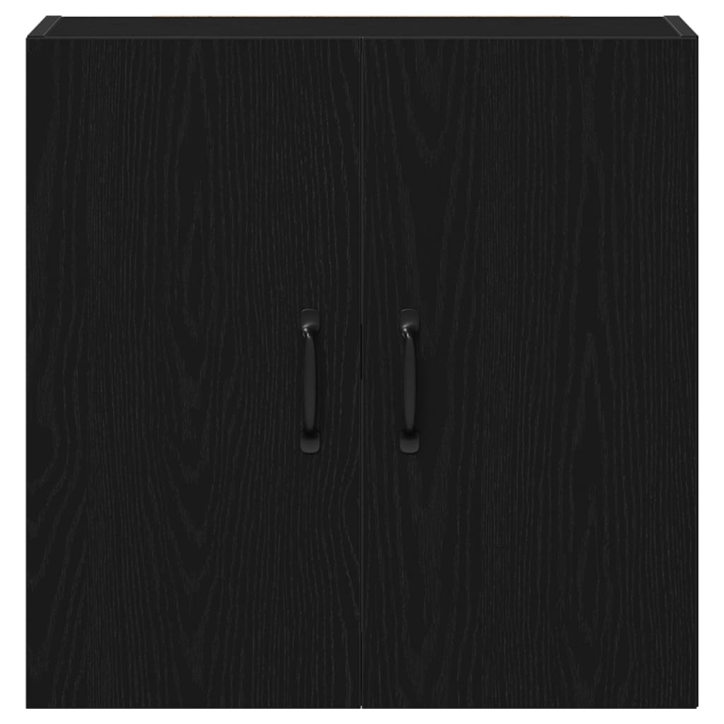 Wall Cabinet Black Oak 60x31x60 cm Engineered Wood