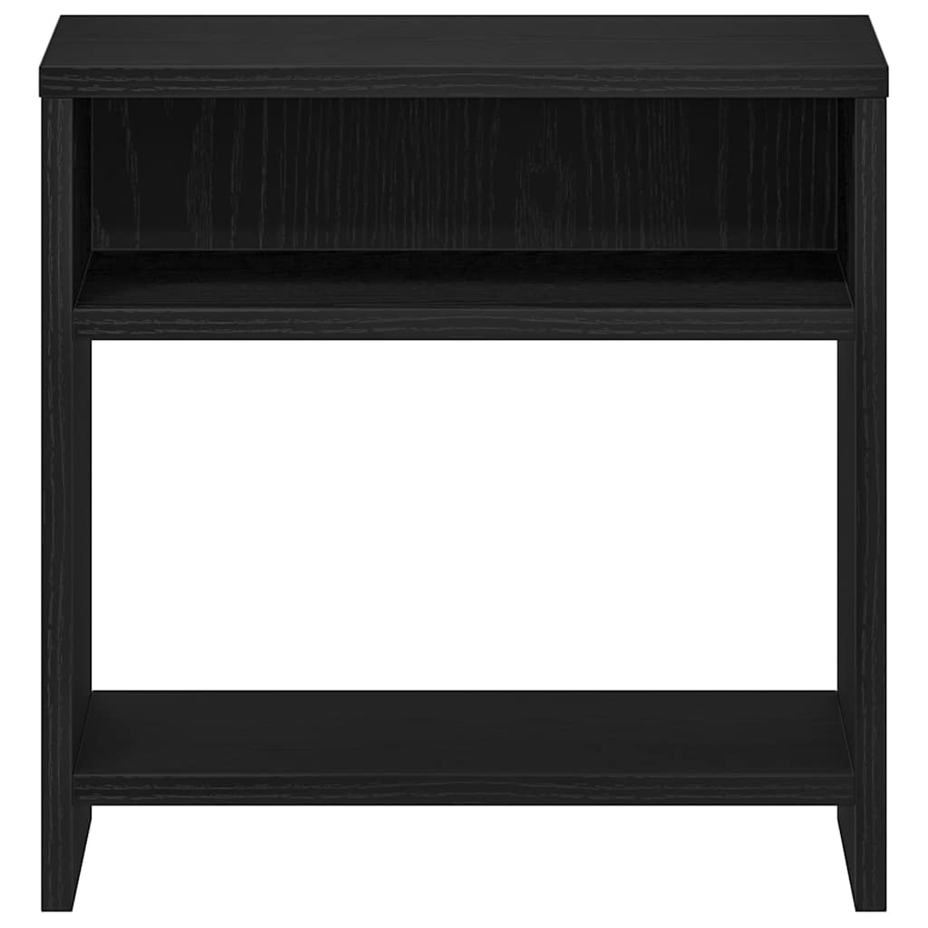 Bedside Cabinet Black Oak 40x30x40 cm Engineered Wood