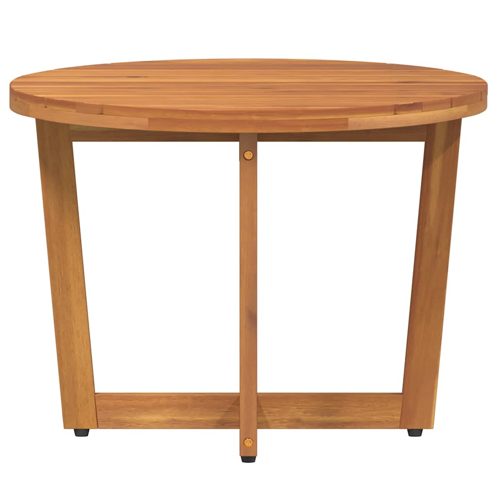 Garden Side Table Round Ø55x40 cm Solid Wood Acacia