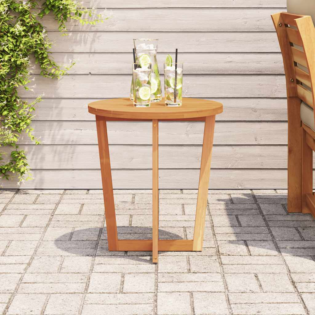 Garden Side Table Round Ø55x60 cm Solid Wood Acacia