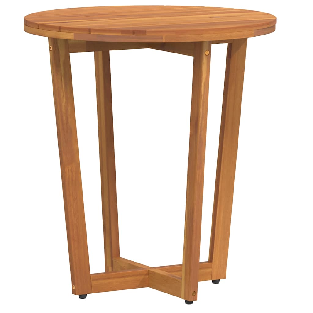 Garden Side Table Round Ø55x60 cm Solid Wood Acacia