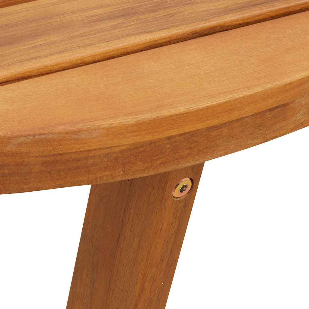 Garden Dining Table Round Ø110x75 cm Solid Wood Acacia