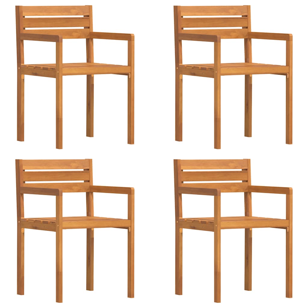 Garden Chairs 4 pcs 50x53x80 cm Solid Wood Acacia