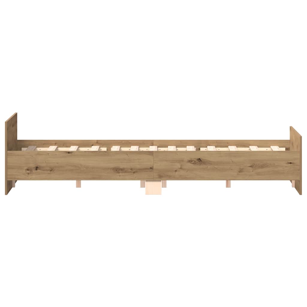 Bed Frame without Mattress Artisan Oak 150x200cm Engineered Wood