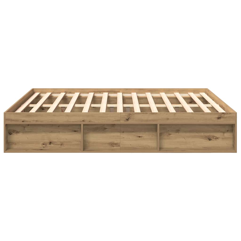 Bed Frame without Mattress Artisan Oak 180x200cm Super King Engineered Wood