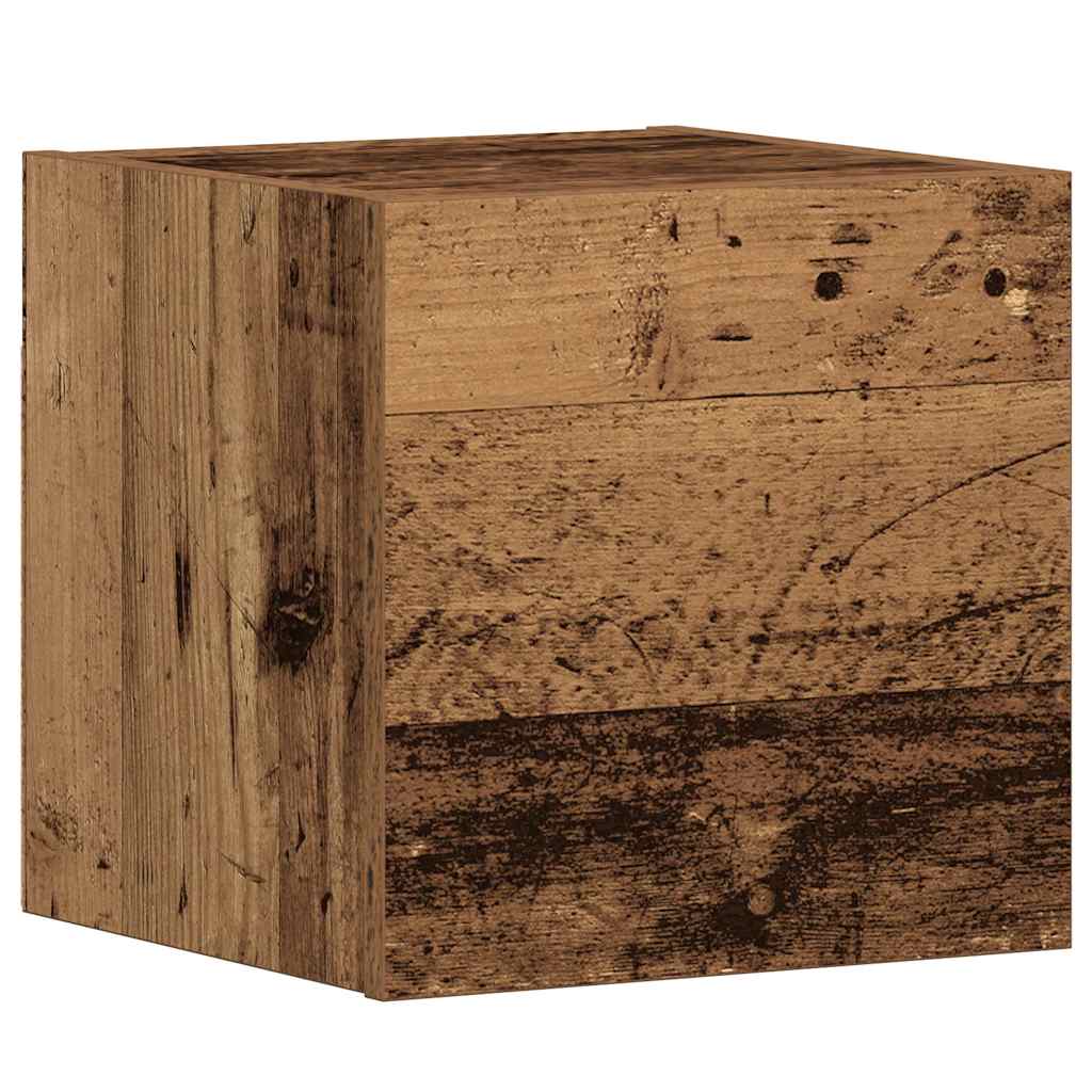 Wall Mounted TV cabinets 3 pcs Old Wood Engineered Wood