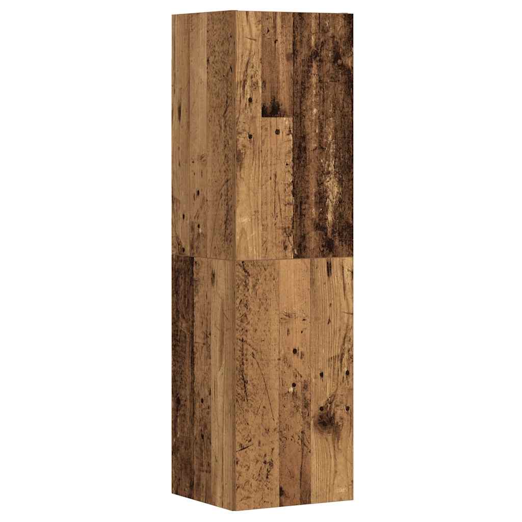 Wall Mounted TV cabinets 3 pcs Old Wood Engineered Wood