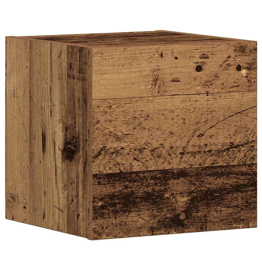 Wall Mounted TV cabinets 3 pcs Old Wood Engineered Wood