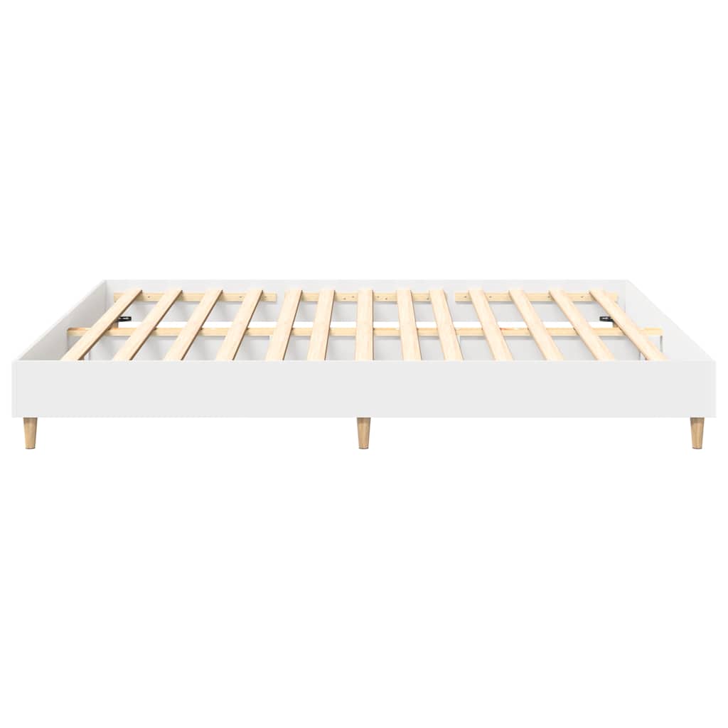 Bed Frame without Mattress White 180x200cm Engineered Wood