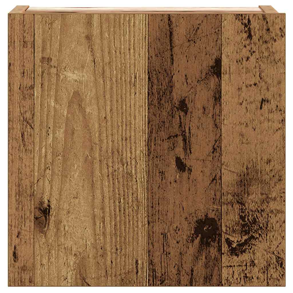 5 Piece TV Cabinet Set Wall-mounted Old Wood Engineered Wood