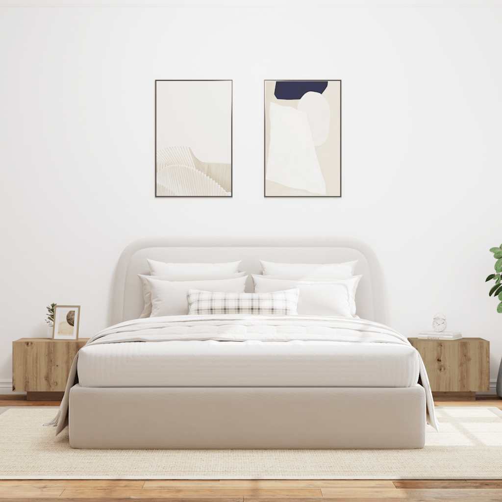 Bedside Cabinet Artisan Oak 100x35x40 cm Engineered Wood