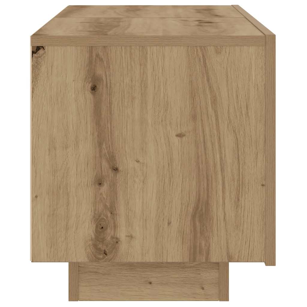 Bedside Cabinet Artisan Oak 100x35x40 cm Engineered Wood