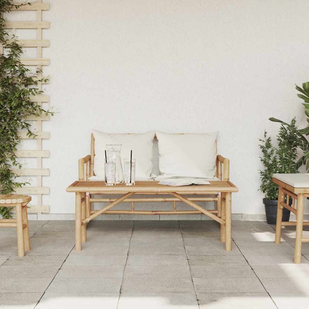 Coffee Table Brown 110 x 50 x 43 cm Bamboo