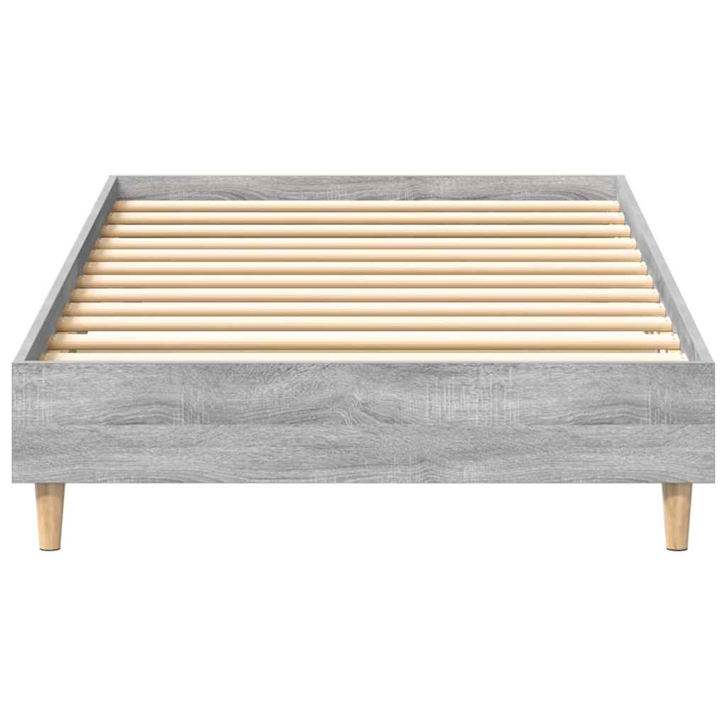 Bed FrameGrey sonoma 90 x 200 cm Engineered wood