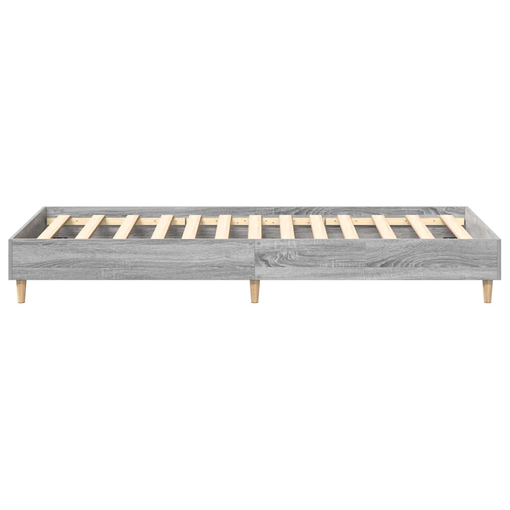 Bed FrameGrey sonoma 90 x 200 cm Engineered wood