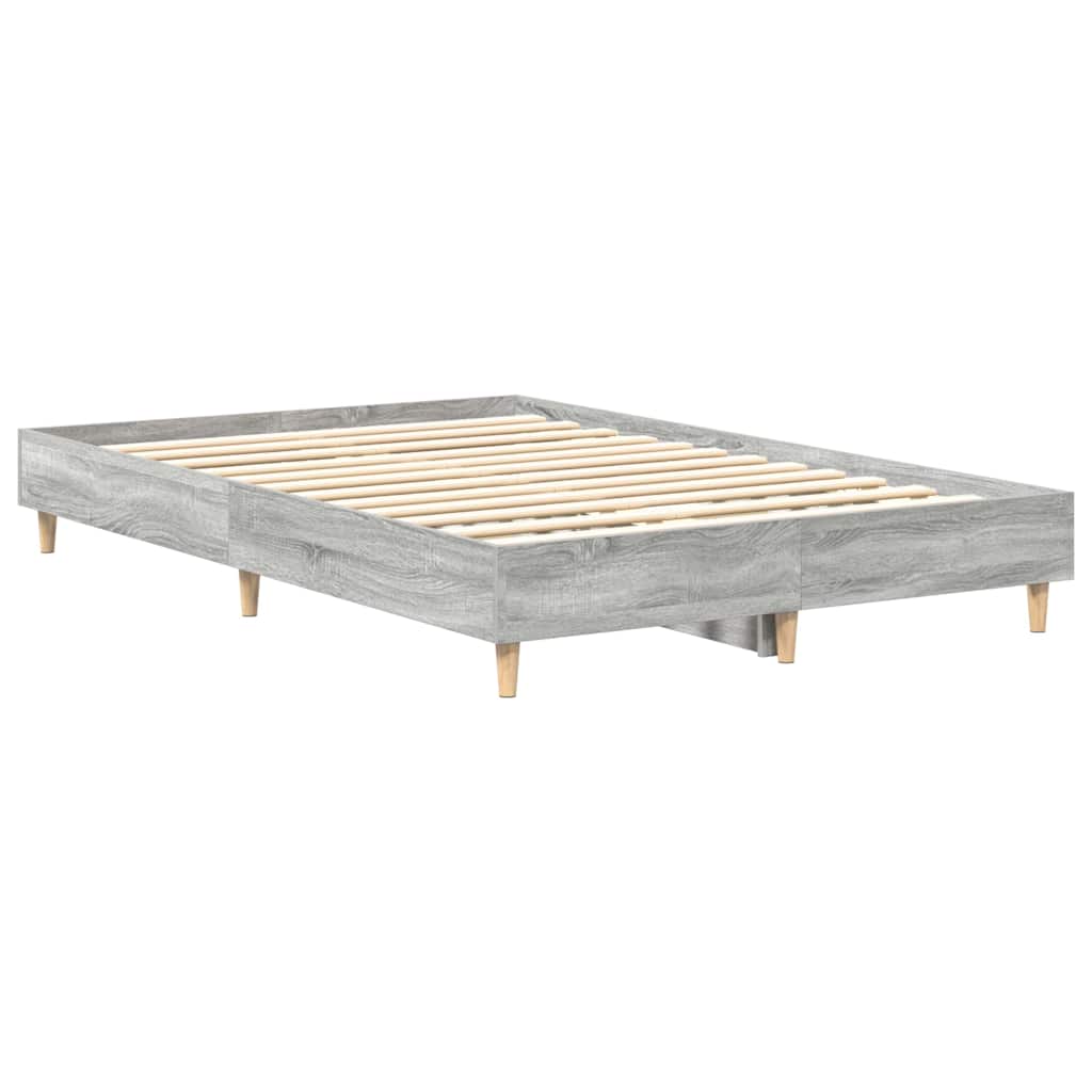 Bed FrameGrey sonoma 120 x 190 cm Engineered wood