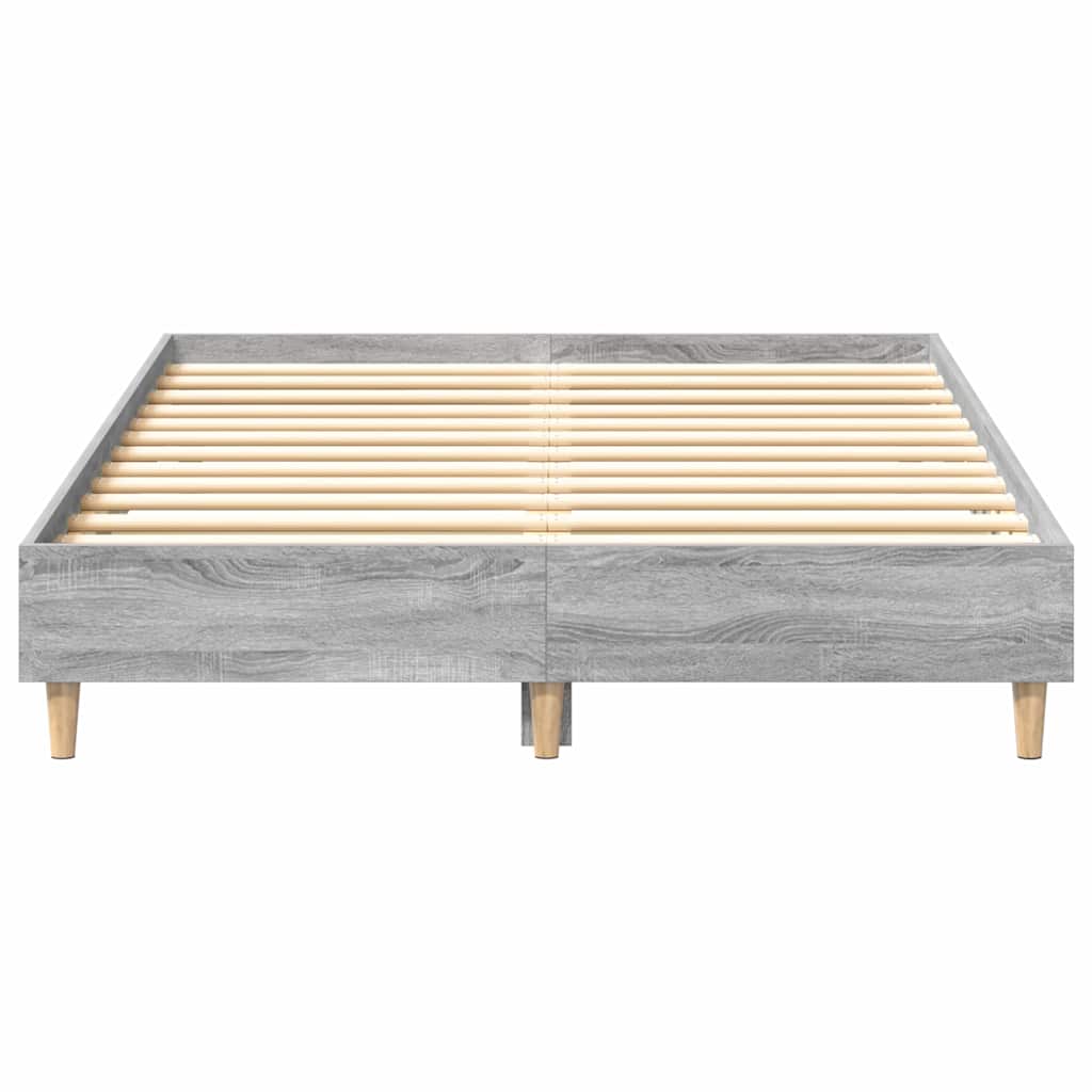Bed FrameGrey sonoma 120 x 190 cm Engineered wood