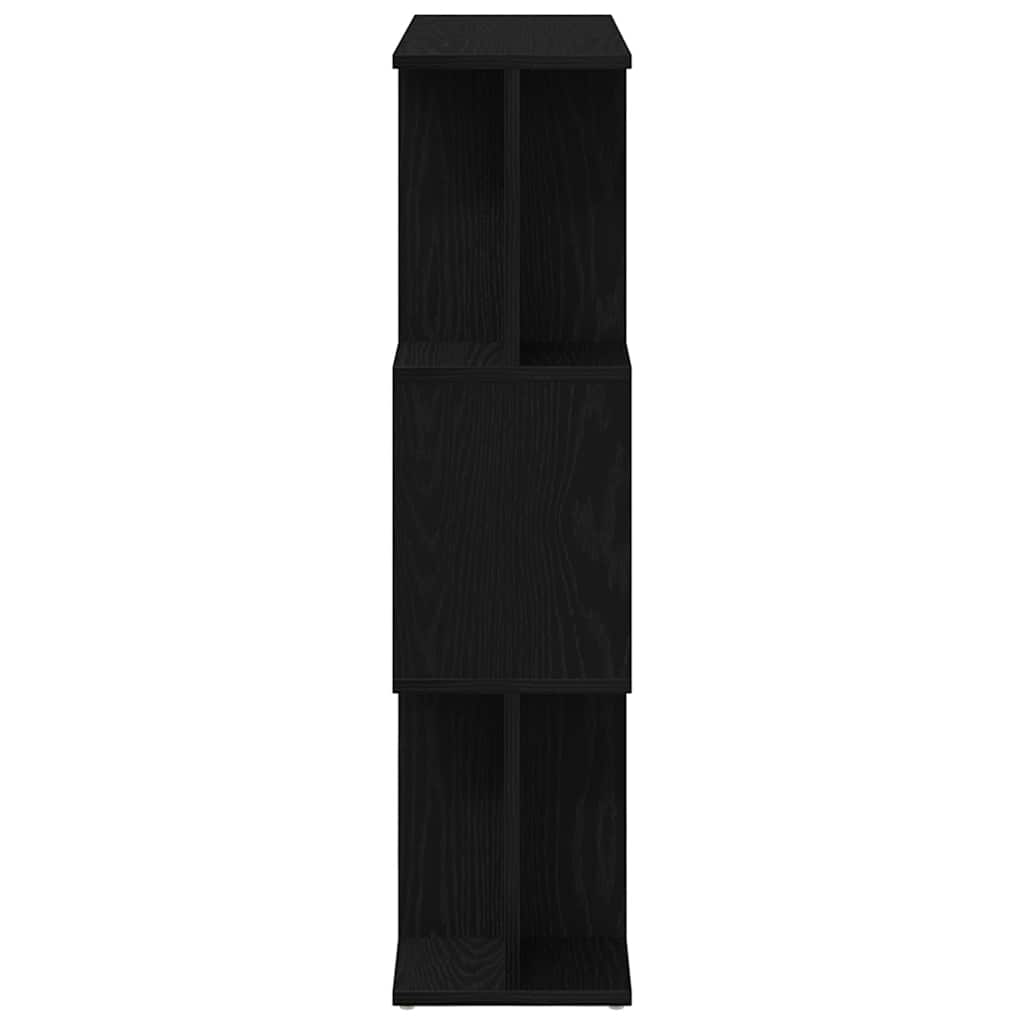 Bookcase Black Oak 80x24x96 cm Engineered Wood