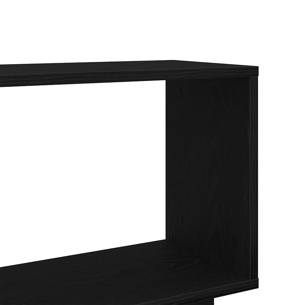 Bookcase Black Oak 80x24x96 cm Engineered Wood