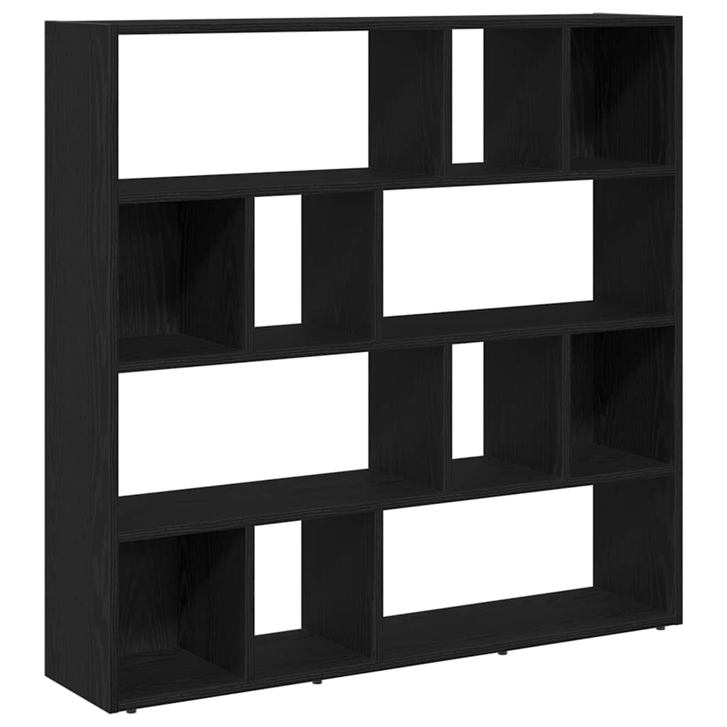 Book Cabinet/Room Divider Black Oak 105x24x102 cm