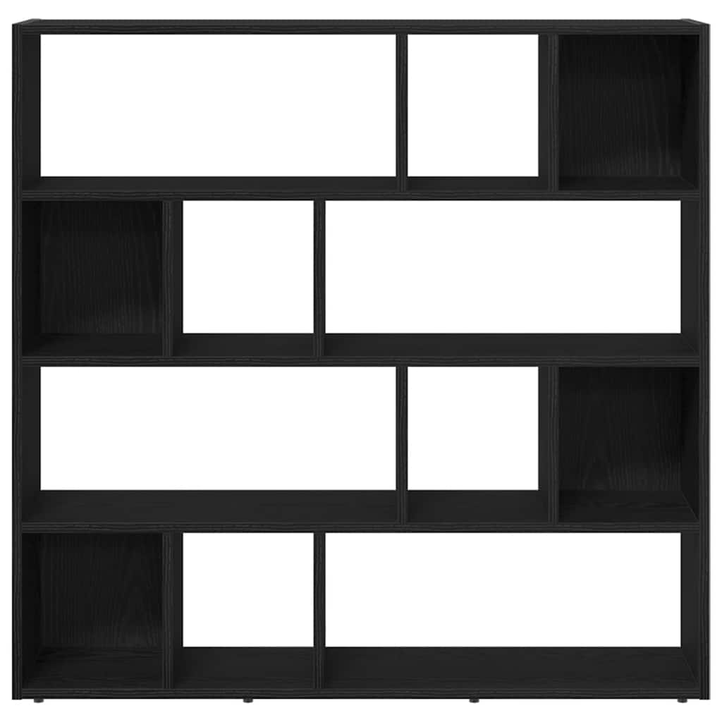 Book Cabinet/Room Divider Black Oak 105x24x102 cm