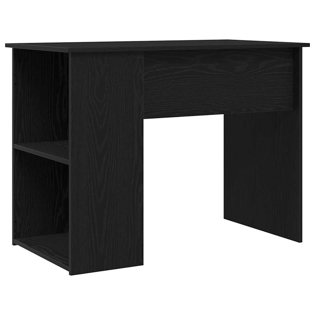 Desk Black Oak 100x55x75 cm Engineered Wood