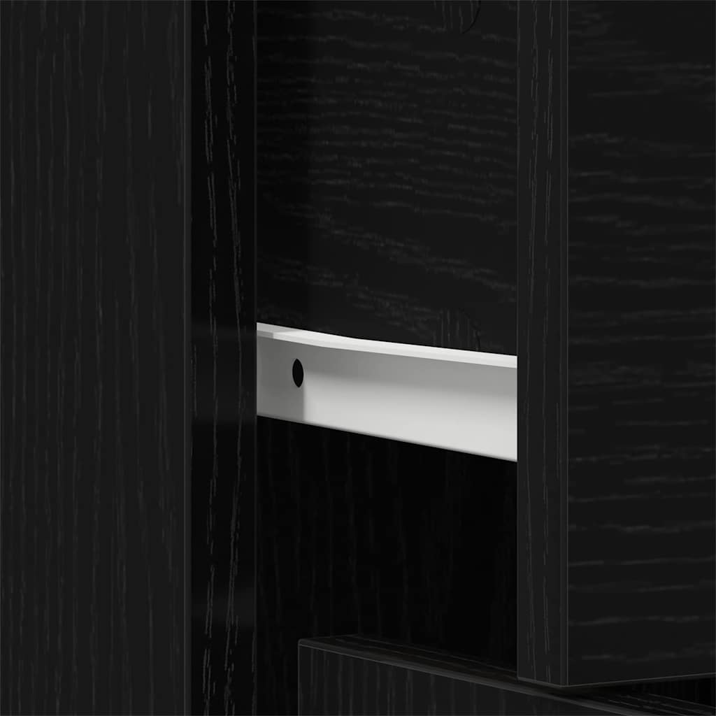 Sideboard with Drawer Black 60 x 30 x 75 cm Engineered wood