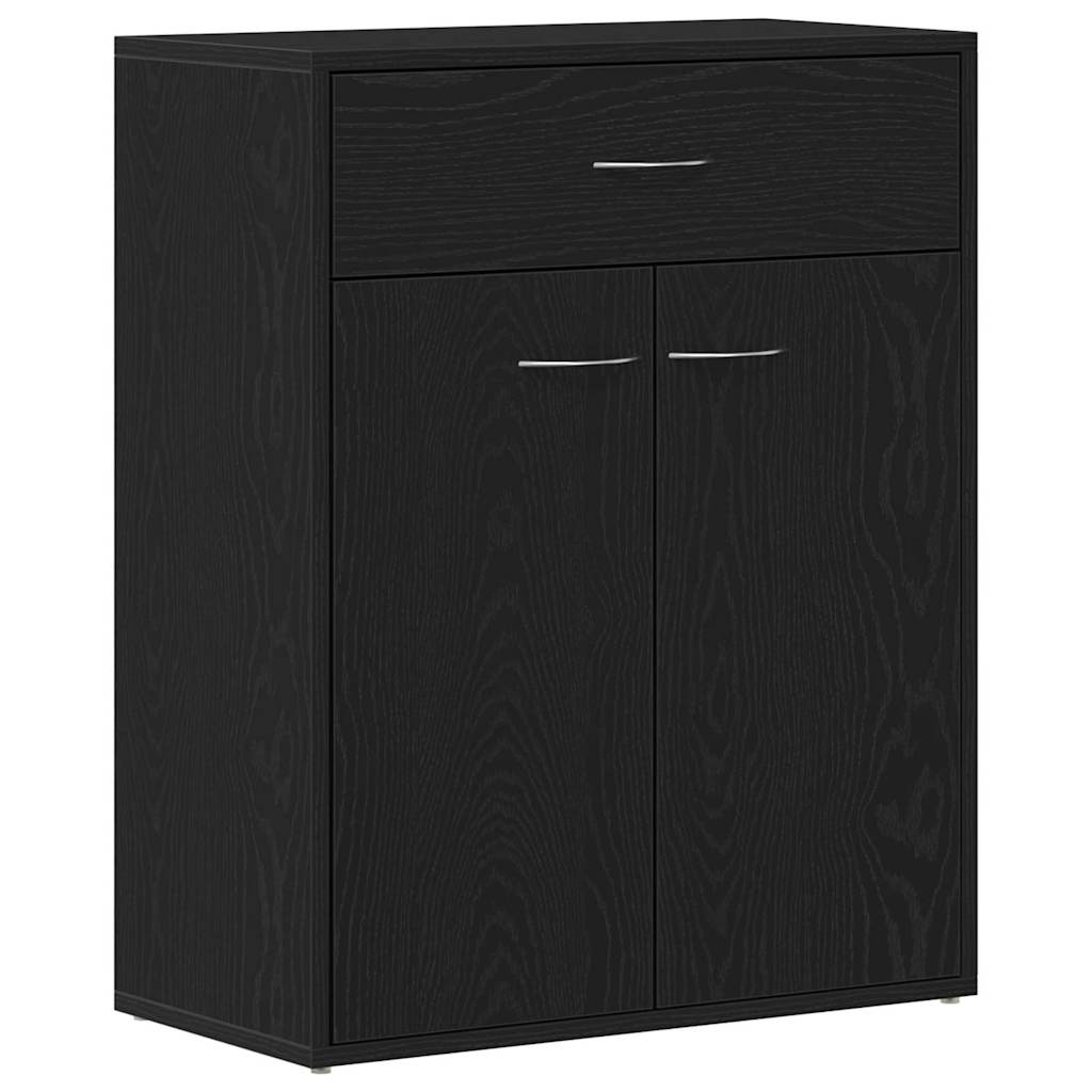 Sideboard with Drawer Black 60 x 30 x 75 cm Engineered wood