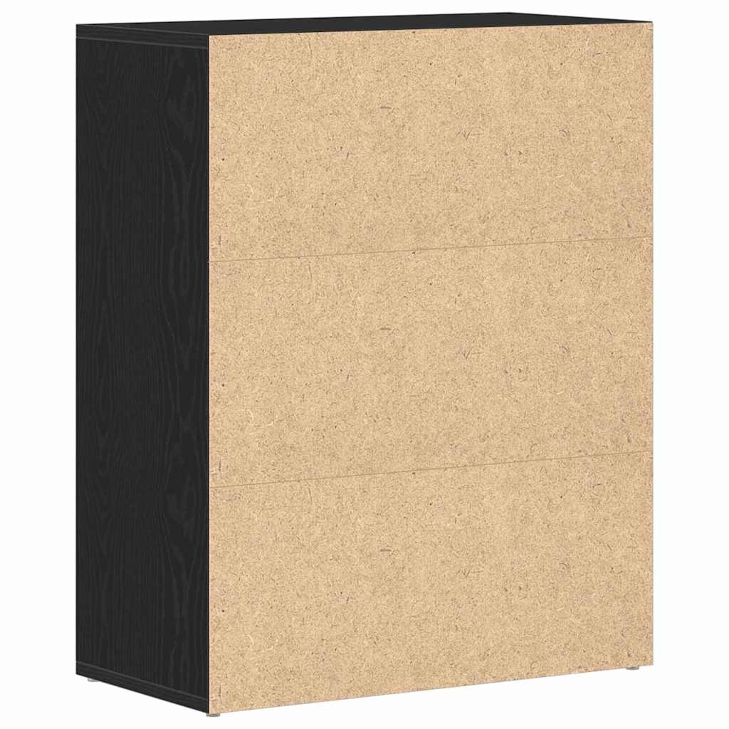 Sideboard with Drawer Black 60 x 30 x 75 cm Engineered wood